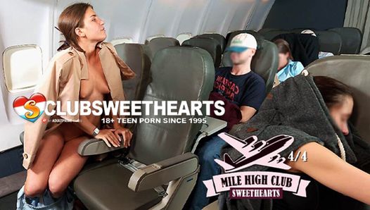 Mile High Club Sweetheart Sara Heat Orgasming On The Flight Back